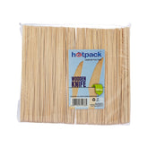 Disposable Wooden Knife - hotpackwebstore.com - Wooden Cutlery